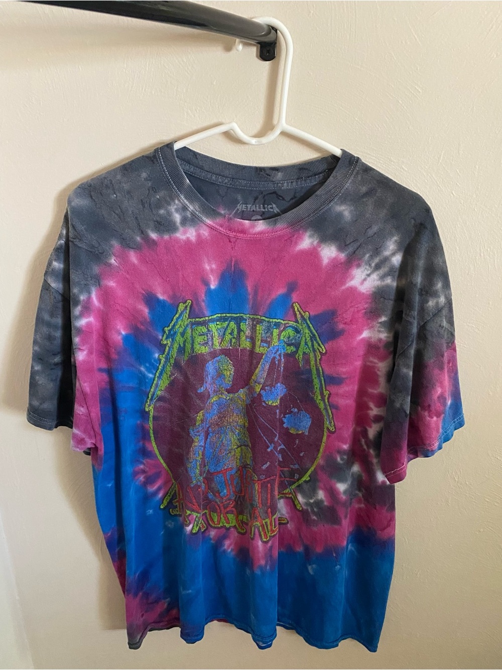 Metallica Tie Dye T-Shirt, Size M
